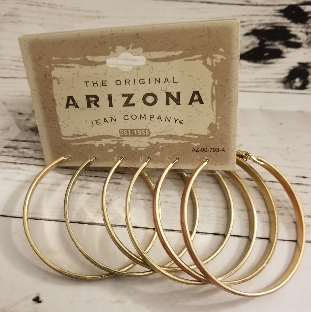 Set of 3 enamel colored hoop earrings nwt